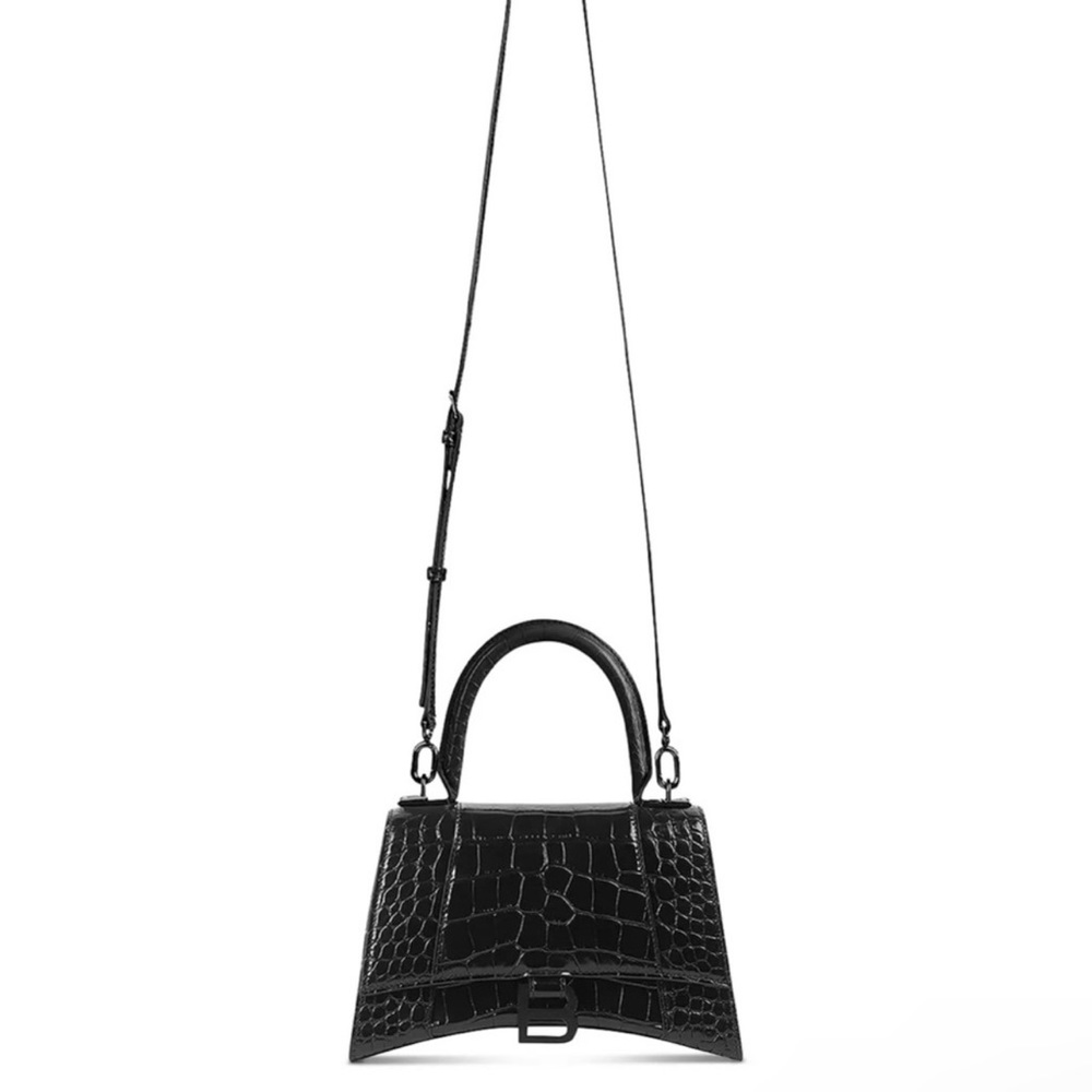 SALE 💎✨Balenciaga Hourglass Croc Embossed Bag